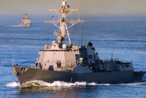 US Destroyer off Venezuela