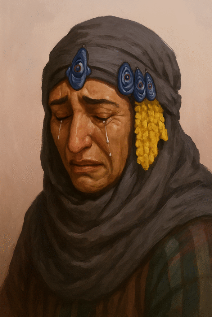A wheeping Palestinian Mother