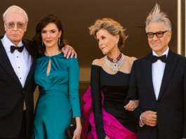 Michael Caine Rachel Weisz Fonda and Harvey Keitel at the Youth premiere at the 2015 Cannes Film Festival