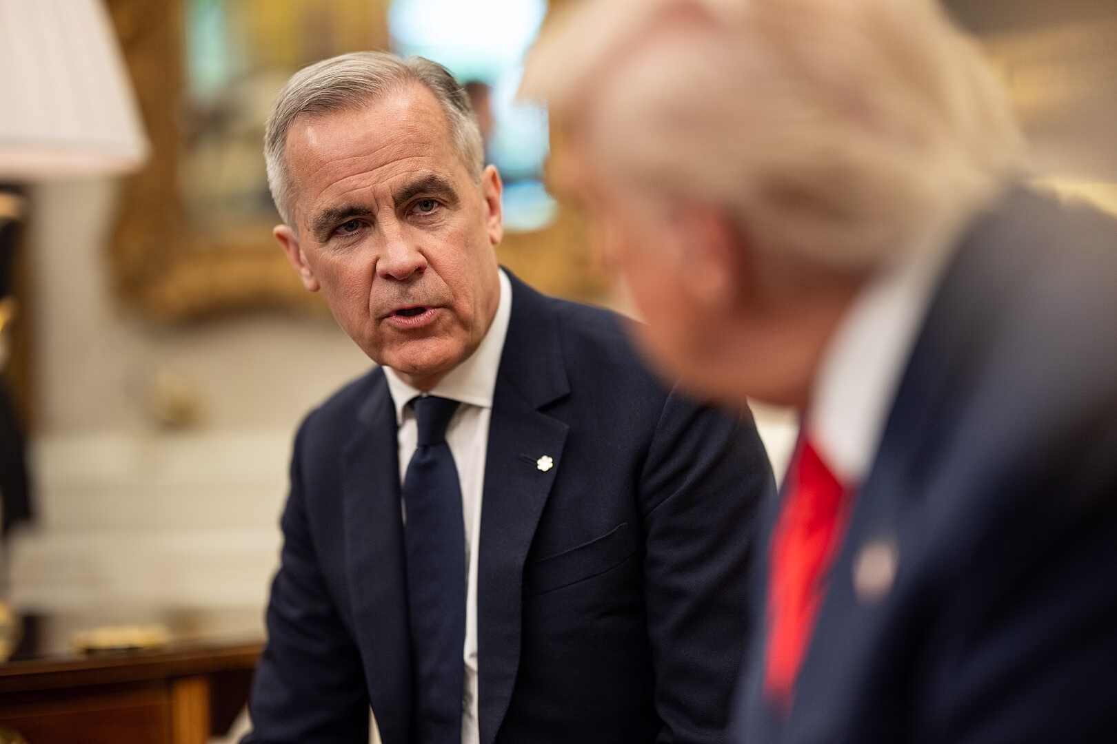 President Trump and Mark Carney